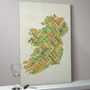 Ireland City Text Map, thumbnail 1 of 7