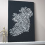 Ireland City Text Map, thumbnail 3 of 7