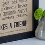 Personalised Friend Print With Friend Poem, thumbnail 6 of 9