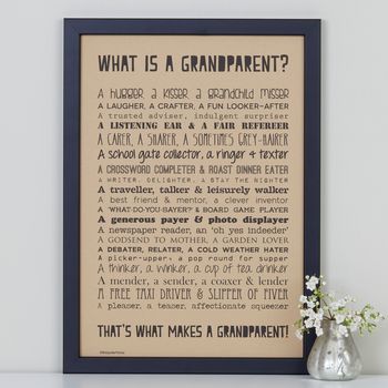 Personalised Grandparent Print With Grandparent Poem, 6 of 11