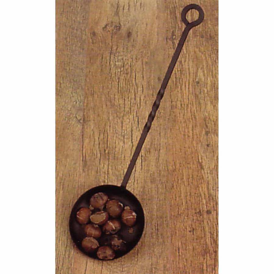 traditional cast iron chestnut roasting pan by garden selections