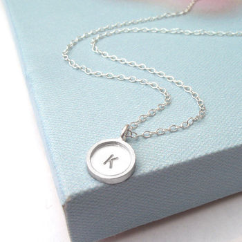 Personalised Sterling Silver Initial Charm Necklace, 8 of 12