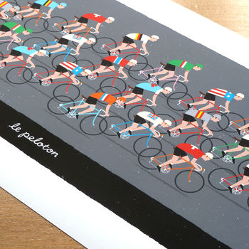World Road Race Cycling Print, 4 of 4