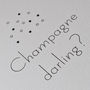 'Champagne Darling?' Congratulations Card, thumbnail 4 of 6