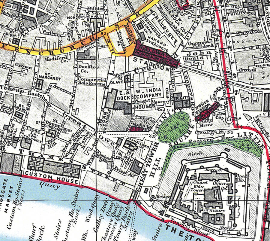vintage london street map wallpaper by love maps on ...