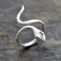 Sterling Silver Snake Ring, thumbnail 4 of 6