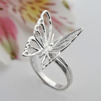 Sterling Silver Butterfly Ring By Martha Jackson Sterling Silver ...