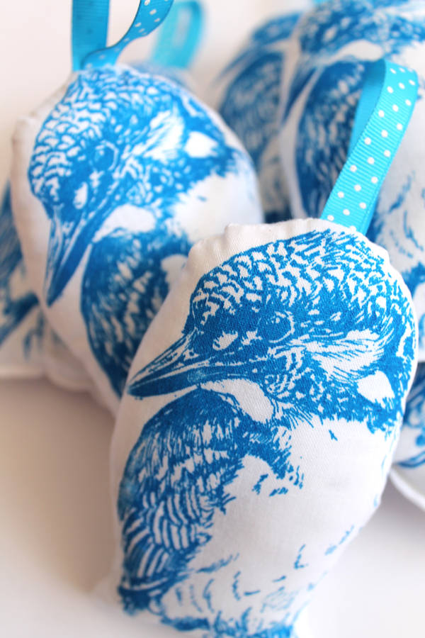 kingfisher lavender bag by feltmeupdesigns