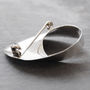 Sterling Silver Wave Brooch, thumbnail 3 of 6