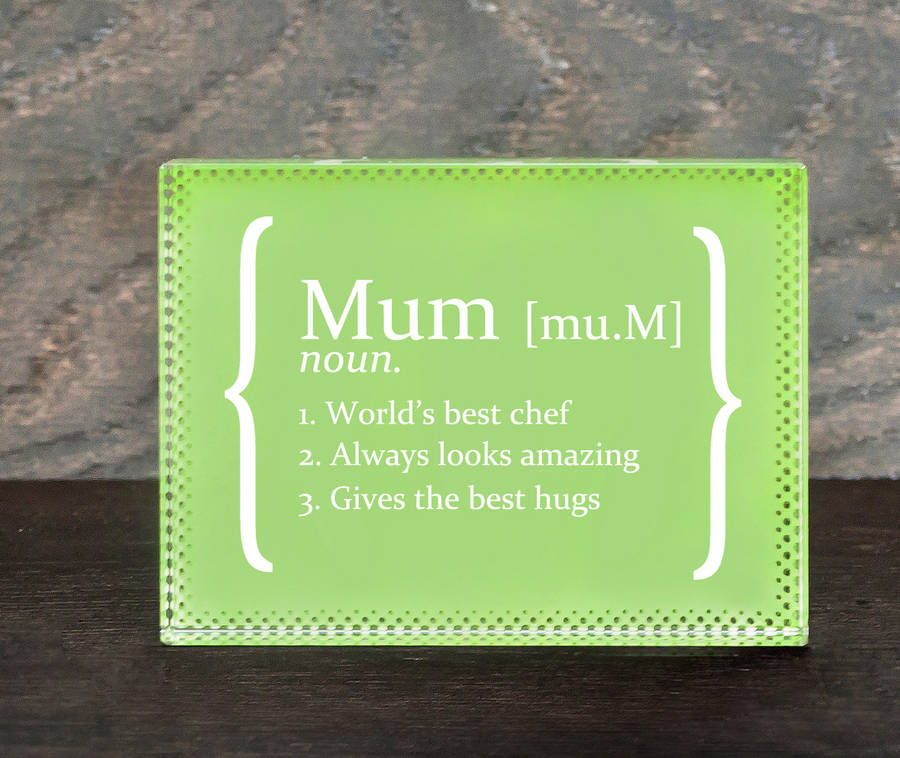 Personalised Definition Paperweight By The Letteroom