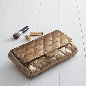 Quilted Leather Shoulder To Clutch Bag, 6 of 8