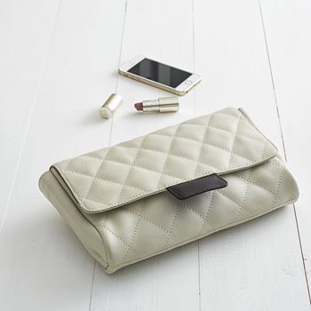 Quilted Leather Shoulder To Clutch Bag, 7 of 8