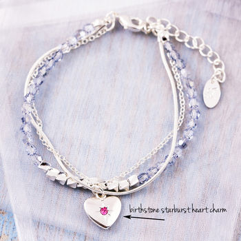 J + S Jewellery Bracelets Add On Birthstone Charms, 9 of 11
