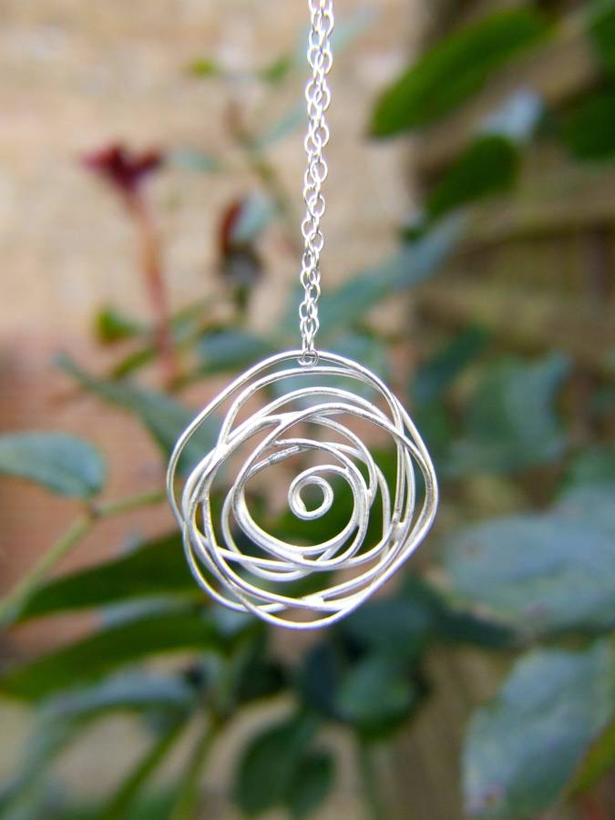 English Rose Necklace By The Argentum Design Company