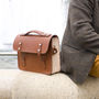 Luxury Handmade Leather Briefcase Satchel, thumbnail 6 of 11