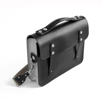Luxury Handmade Leather Briefcase Satchel, 7 of 11