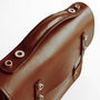 Luxury Handmade Leather Briefcase Satchel, thumbnail 9 of 11