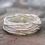 Sterling Silver Interwoven Wire Ring, thumbnail 9 of 10