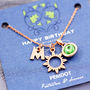 Mixed Charm Birthstone Necklace On Gift Card, thumbnail 11 of 12