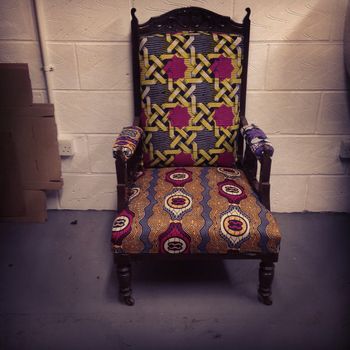 Vintage Tribal Arm Chair, 2 of 2
