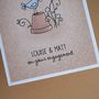 Love Birds, Personalised Engagement Card, thumbnail 3 of 4