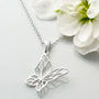 Sterling Silver Butterfly Necklace, thumbnail 1 of 5