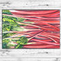 Rhubarb Blank Greetings Card, thumbnail 1 of 2
