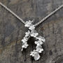 Silver Forget Me Not Cluster Necklace, thumbnail 1 of 7