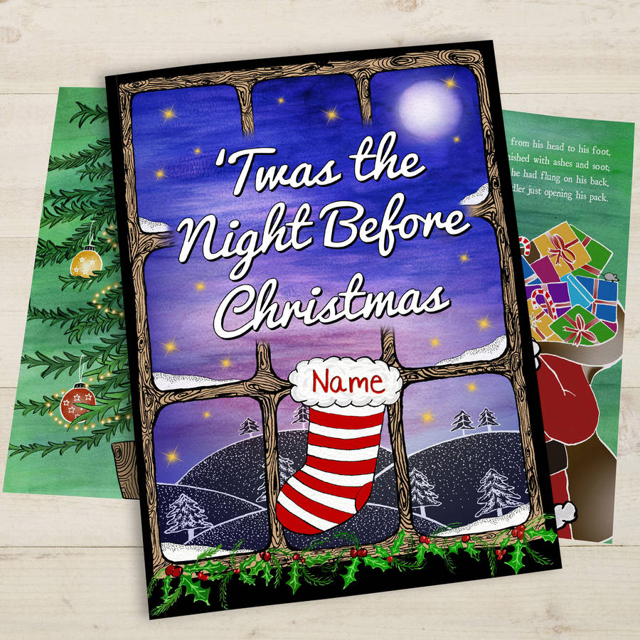 Twas The Night Before Christmas Personalised Book, 1 of 8