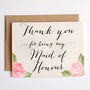 'Thank You For Being My Bridesmaid' Card, thumbnail 2 of 4