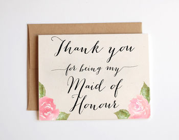 'Thank You For Being My Bridesmaid' Card, 2 of 4