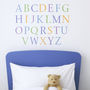 Childrens Alphabet Wall Stickers Upper And Lower Pastel, thumbnail 2 of 5