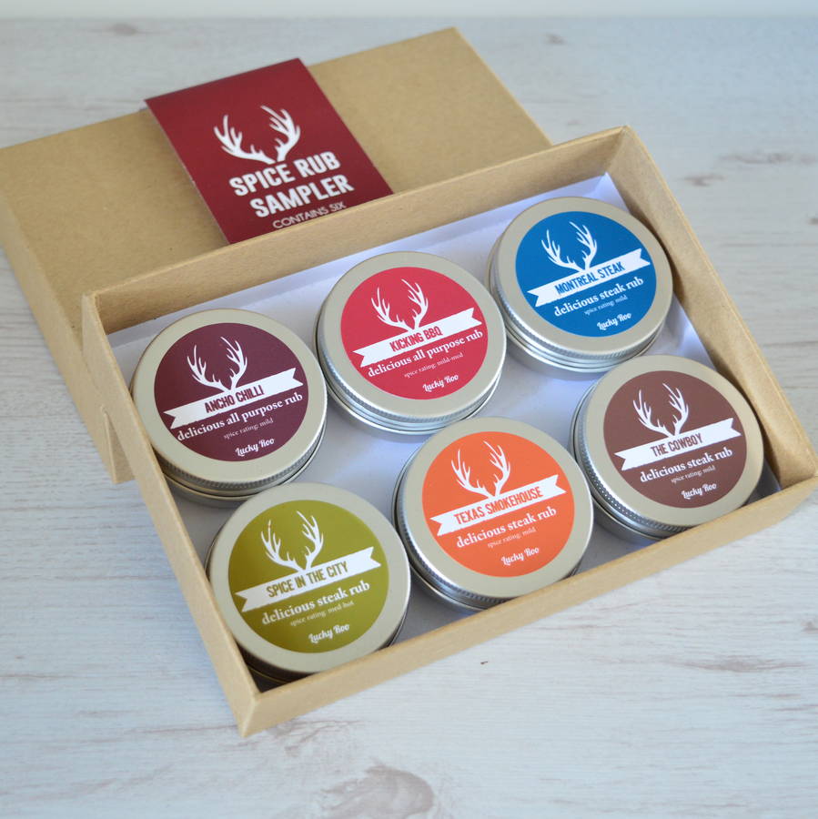 gourmet spice rub set by lucky roo
