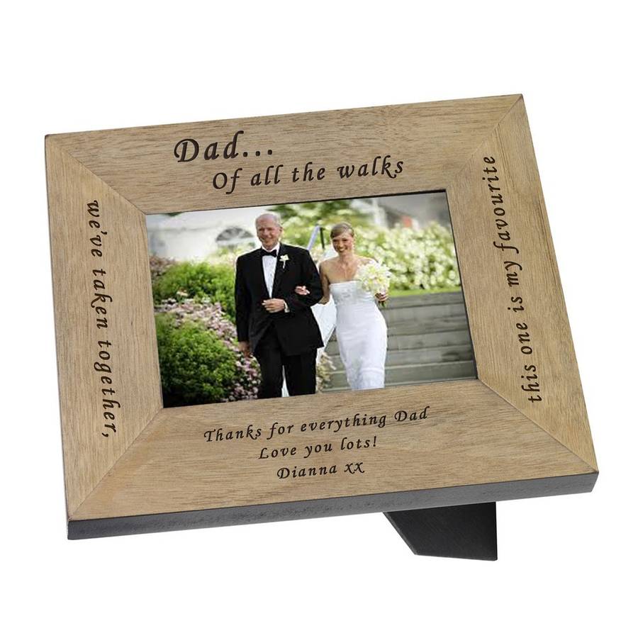 Personalised Keepsake Frame From The Bride To Her Dad By BabyFish