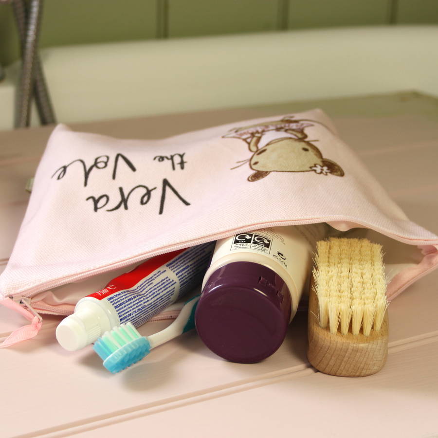 Pink Character Children's Wash Bag By The Nest Planner