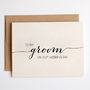 'To My Groom' Wedding Day Card, thumbnail 2 of 3
