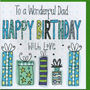 Personalised Dad Birthday Card, thumbnail 2 of 3