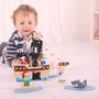 Wooden Pirate Ship And Pirates Playset, thumbnail 3 of 5