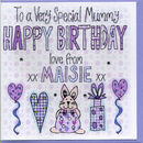 personalised mum birthday card by claire sowden design ...