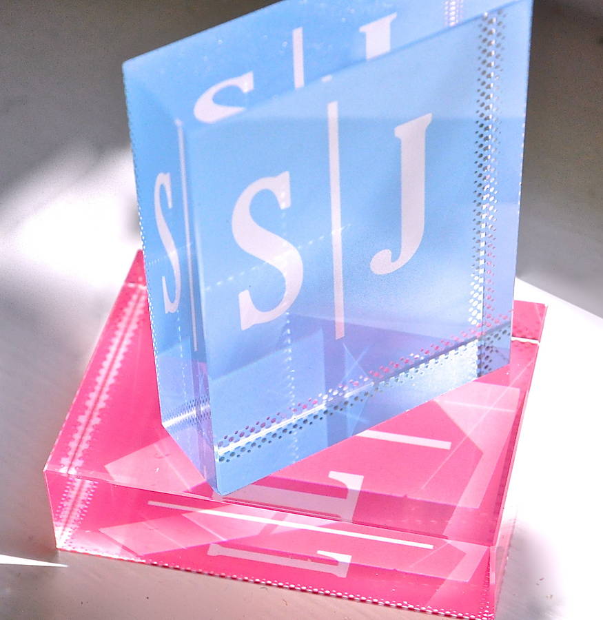 Monogram Initial Paperweight By The Letteroom