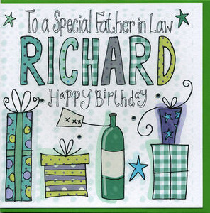 Personalised Father In Law Birthday Card By Claire Sowden Design