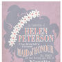 Maid Of Honour Personalised Wedding Print, thumbnail 3 of 5