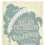 Maid Of Honour Personalised Wedding Print, thumbnail 5 of 5