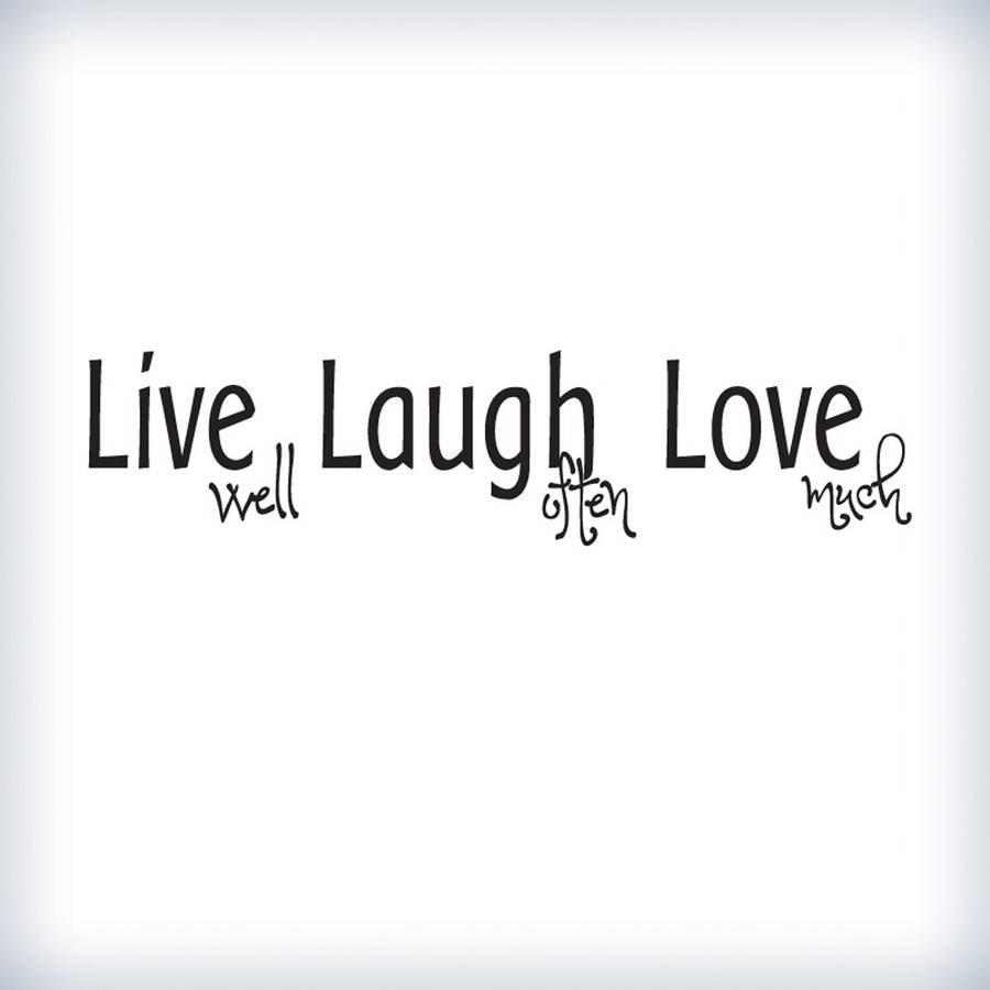 'Live Well…' Wall Sticker By Wall Art | notonthehighstreet.com