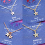 Birthstone Charm Necklace On Gift Card, thumbnail 5 of 12