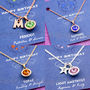 Birthstone Charm Necklace On Gift Card, thumbnail 4 of 12