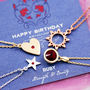 Birthstone Charm Necklace On Gift Card, thumbnail 7 of 12