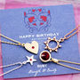 Birthstone Charm Necklace On Gift Card, thumbnail 3 of 12