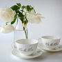 Mr And Mrs 22 Carat Gold Fine Bone China Tea Cups, thumbnail 5 of 9