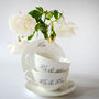 Mr And Mrs 22 Carat Gold Fine Bone China Tea Cups, thumbnail 9 of 9
